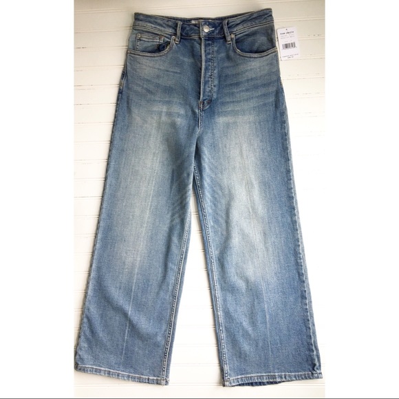 Free People Wales Wide Leg High Waisted Jeans - Picture 4 of 7